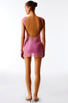 Limited Edition MEDEA Sırtı Açık Mini Elbise (Pastel Pembe) Love On Friday